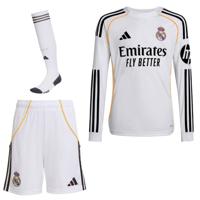adidas Real Madrid Thuistenue Lange Mouwen 2025-2026 Kids