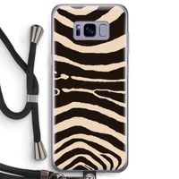Arizona Zebra: Samsung Galaxy S8 Transparant Hoesje met koord