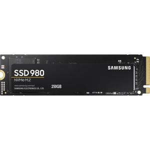 Samsung 980 250 GB NVMe/PCIe M.2 SSD 2280 harde schijf M.2 NVMe PCIe 3.0 x4 Retail MZ-V8V250BW