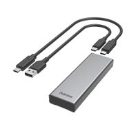 Hama USB-behuizing Voor Harde Schijf Voor M.2 SATA En NVMe SSD-harde Schijven