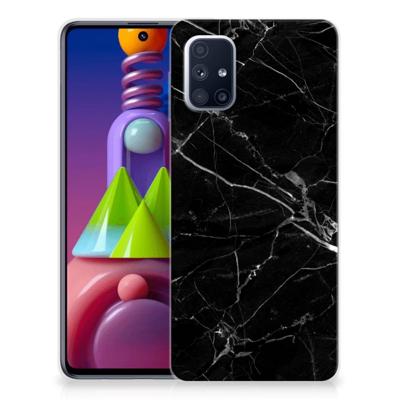 Samsung Galaxy M51 | TPU | Siliconen hoesje | Marmer Zwart - Origineel Cadeau Vader