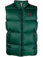 Tommy Hilfiger gilet matelassé à patch logo - Vert - thumbnail