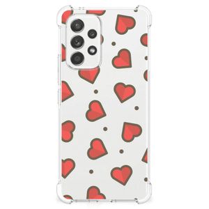 Samsung Galaxy A53 5G Doorzichtige Silicone Hoesje Hearts