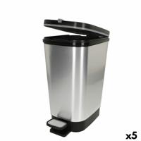 Vuilnisemmer Curver Grijs Plastic 6 L (5 Stuks)