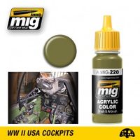 MIG Acrylic FS 34151 Zinc Chromate Green (Interior Green) 17ml - thumbnail