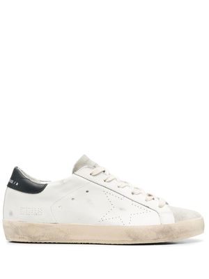 Golden Goose baskets Superstar à effet usé - Blanc