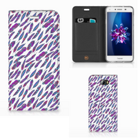 Huawei Y5 2 | Y6 Compact Hoesje met Magneet Feathers Color - thumbnail