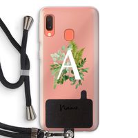 Green Brush: Samsung Galaxy A20e Transparant Hoesje met koord