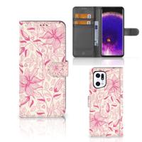 OPPO Find X5 Pro Hoesje Pink Flowers OPPO Find X5 Pro Hoesje Pink Flowers