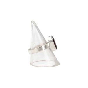 Granaat Ring in Zilver - Facet Ovaal (Maat 17,25)