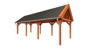 Tijdelijk 15% korting | Trendhout Buitenverblijf zadeldak XL 990x380 cm- Zadeldak- Hout- Trendhout