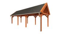Tijdelijk 15% korting | Trendhout Buitenverblijf zadeldak XL 990x380 cm- Zadeldak- Hout- Trendhout