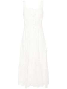 Charo Ruiz Ibiza robe longue Nissy à broderies - Blanc