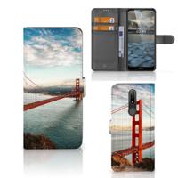 Nokia 2.4 | Flip Cover | Golden Gate Bridge