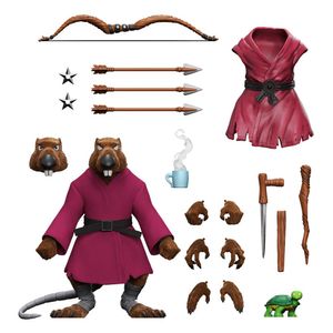 Teenage Mutant Ninja Turtles Ultimates Action Figure Splinter (Flocked) 18 cm