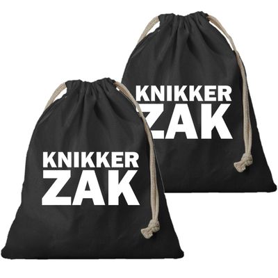 4x Canvas knikkerzak / knikker opbergzakje zwart met koord 25 x 30 cm jongens en meisjes