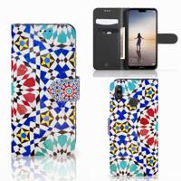 Huawei P20 Lite | Bookcase | Mozaïek | Portemonnee hoesje