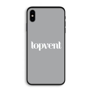 Topvent Grijs Wit: iPhone XS Biologisch afbreekbaar hoesje