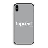 Topvent Grijs Wit: iPhone XS Biologisch afbreekbaar hoesje