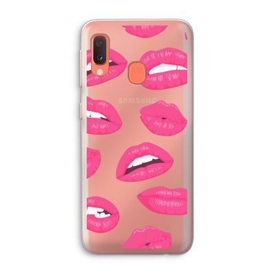 Bite my lip: Samsung Galaxy A20e Transparant Hoesje