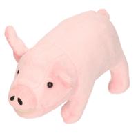 Cornelissen knuffel varken/big - 21 cm - roze - boerderij dieren - pluche Cornelissen knuffel varken/big - 21 cm - roze - boerderij dieren - pluche