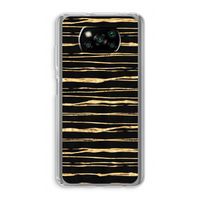 Gouden strepen: Xiaomi Poco X3 NFC Transparant Hoesje