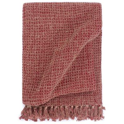 VidaXL Plaid 160x210 cm katoen bordeaux