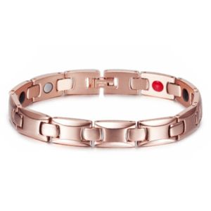 Magnetische Energie armband Mendes Edelstaal Rose