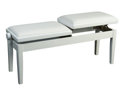 Amadeus Pianokruk Quatre Mains PWH (wit skai)