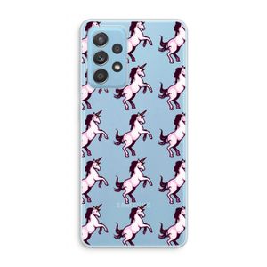 Musketon Unicorn: Samsung Galaxy A73 Transparant Hoesje