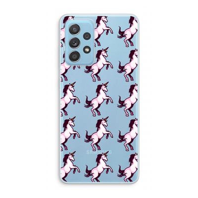 Musketon Unicorn: Samsung Galaxy A73 Transparant Hoesje