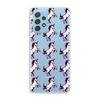 Musketon Unicorn: Samsung Galaxy A73 Transparant Hoesje