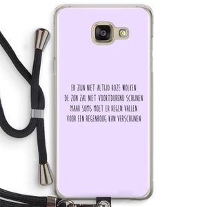 Regenboog: Samsung Galaxy A5 (2016) Transparant Hoesje met koord