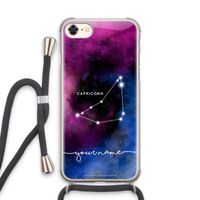 Sterrenbeeld - Donker: iPhone 8 Transparant Hoesje met koord