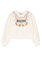 Moschino Kids sweat en coton à logo imprimé - Tons neutres - thumbnail