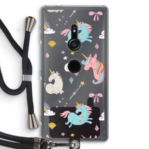 Fantasiewereld: Sony Xperia XZ2 Transparant Hoesje met koord