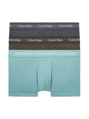 Calvin Klein - 3p Low Rise Trunk - Cotton Stretch - 6EX, Maat:XL
