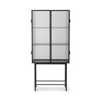 Haze vitrinekast Ferm Living Reeded glas - Zwart - thumbnail