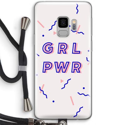 GRL PWR: Samsung Galaxy S9 Transparant Hoesje met koord