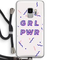 GRL PWR: Samsung Galaxy S9 Transparant Hoesje met koord