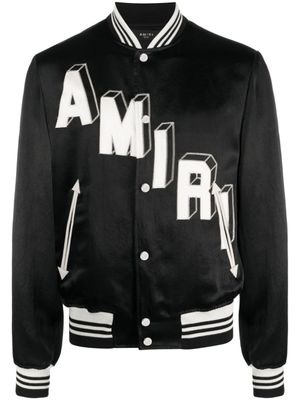 AMIRI veste teddy à logo brodé - Noir