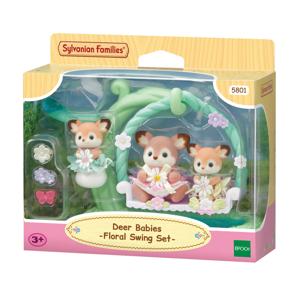 Sylvanian Families familie Hert baby's bloemenschommel