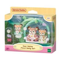 Sylvanian Families familie Hert baby's bloemenschommel