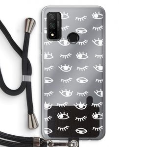 Eye pattern #3: Huawei P Smart (2020) Transparant Hoesje met koord