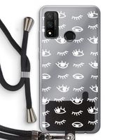 Eye pattern #3: Huawei P Smart (2020) Transparant Hoesje met koord