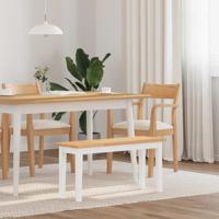 Bank 90 cm massief hout rubber