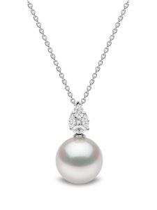 Yoko London collier Starlight en or blanc 18ct serti de perles et diamants - Argent