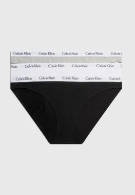 Calvin Klein 3-pack Bikini Slips dames - Lage dames mini slips - Katoen