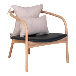 Alberca fauteuil naturel,zwart.