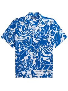 Polo Ralph Lauren chemise boutonnée à imprimé graphique - Bleu